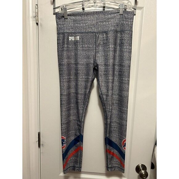 Chicago Cubs Major League Fitness Women’s Leggings L MLB Baseball EUC - Picture 5 of 16